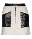 COURREGES Damen Minirock Farbe Elfenbein Gr��e 2