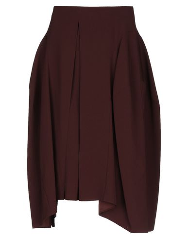 Chloé Woman Midi skirt Chocolate brown Size 4 Triacetate, Polyester