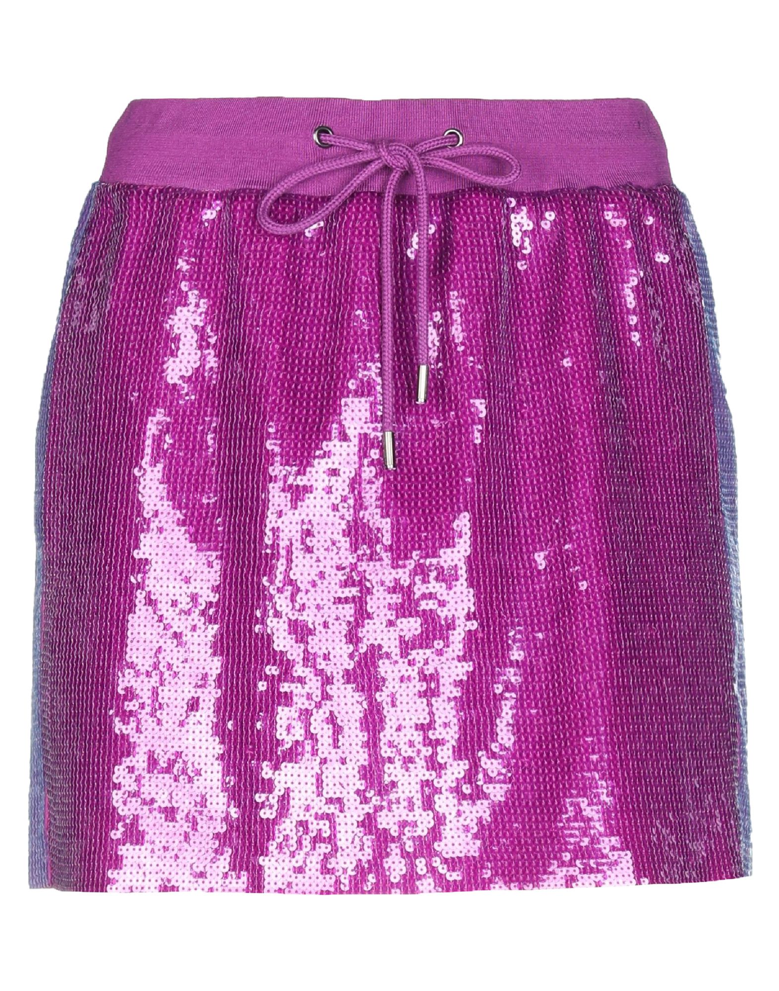 Shop Alberta Ferretti Woman Mini Skirt Purple Size 4 Acetate, Cupro, Cotton, Polyamide