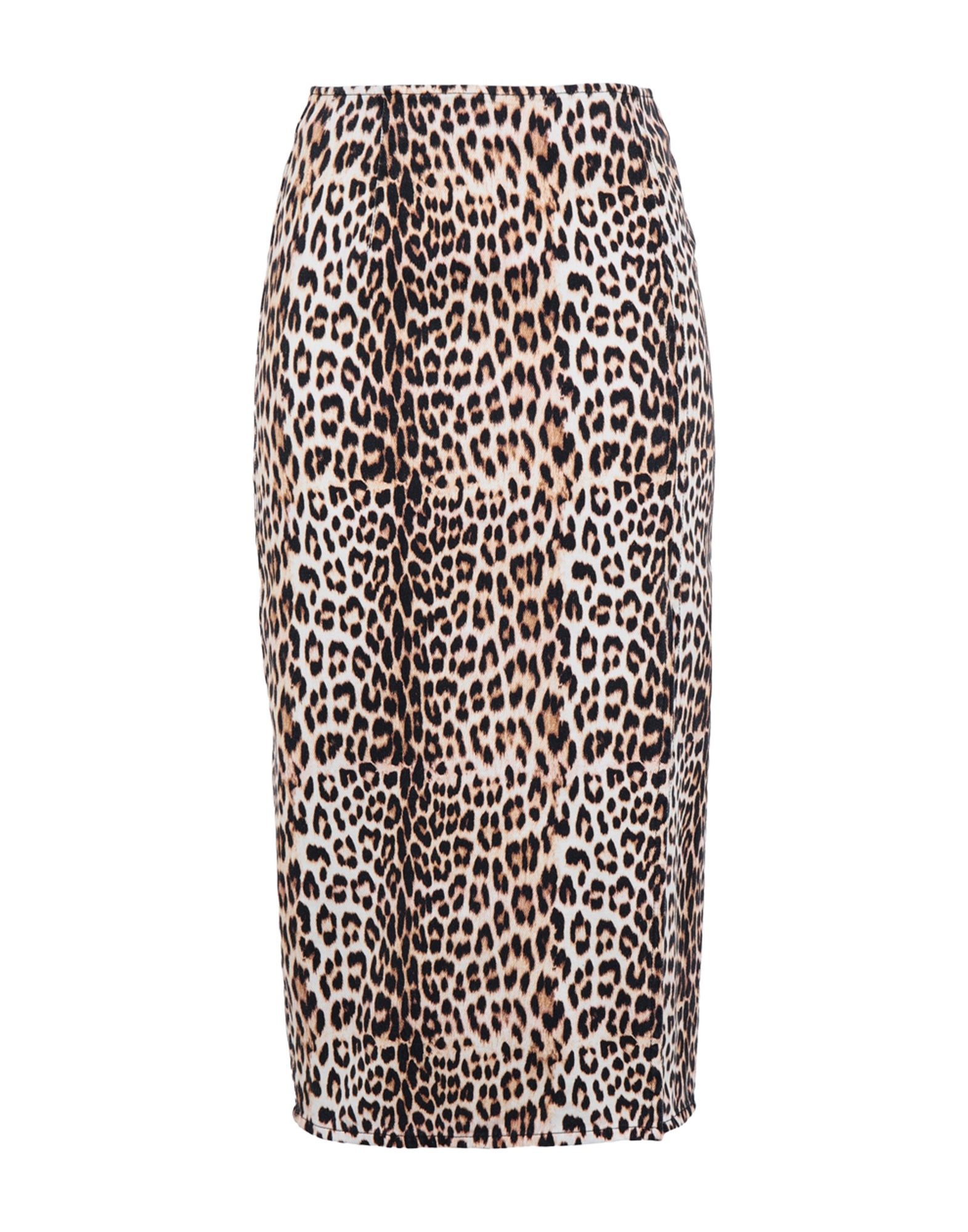 Леопардовая джинсовая юбка