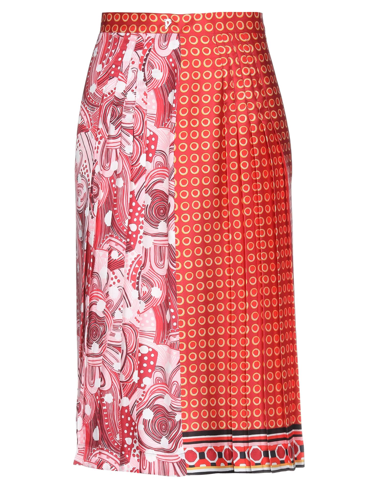 Dondup 3/4 Length Skirts In Red | ModeSens