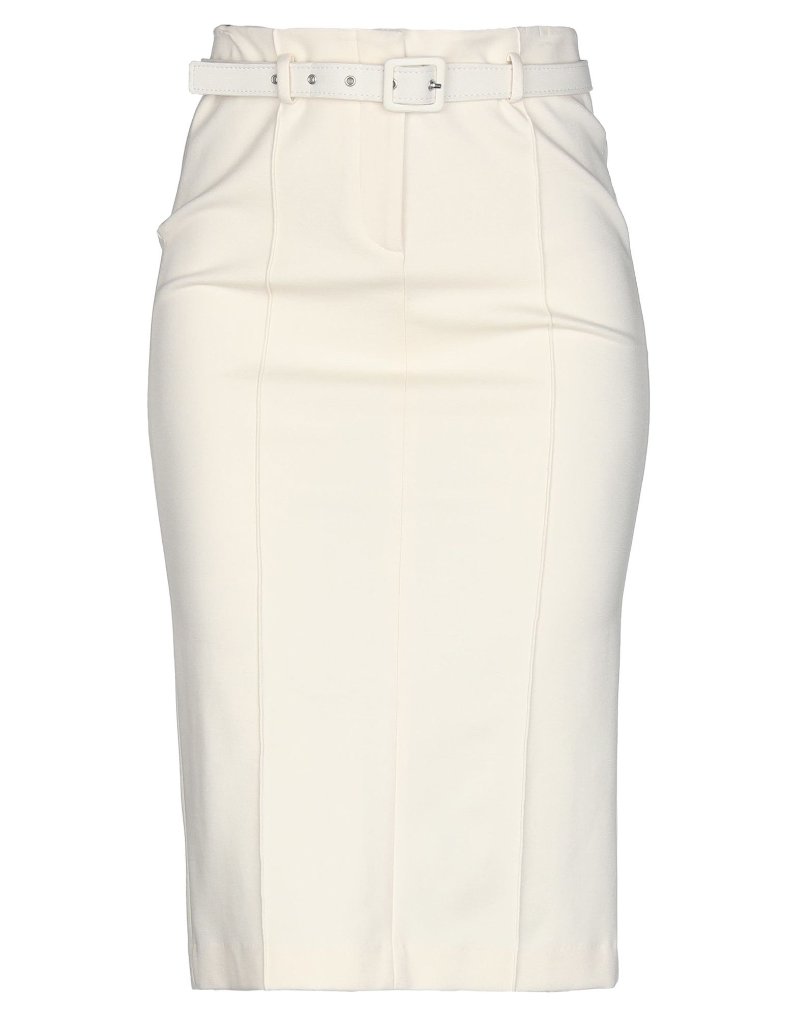 JUCCA JUCCA WOMAN MIDI SKIRT IVORY SIZE 2 VISCOSE, POLYAMIDE, ELASTANE,35408689EK 2