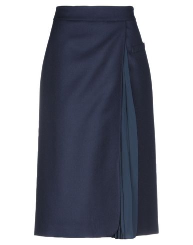 Woman Midi skirt Midnight blue Size S Acrylic, Virgin Wool, Polyester
