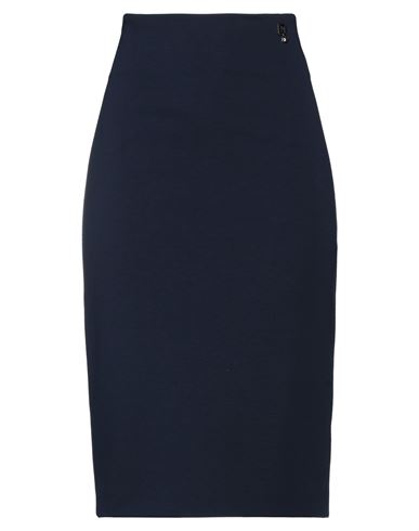 22 Maggio By Maria Grazia Severi Woman Midi Skirt Navy Blue Size 8 Viscose, Polyamide, Elastane