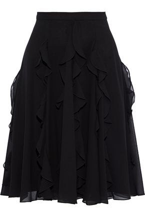 Ruffled georgette skirt | MIKAEL AGHAL | Sale up to 70% off | THE OUTNET