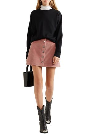 Click to view more detailed imagery on our partner's website Elizabeth And James Woman Prewitt Cotton-Corduroy Mini Skirt Antique Rose