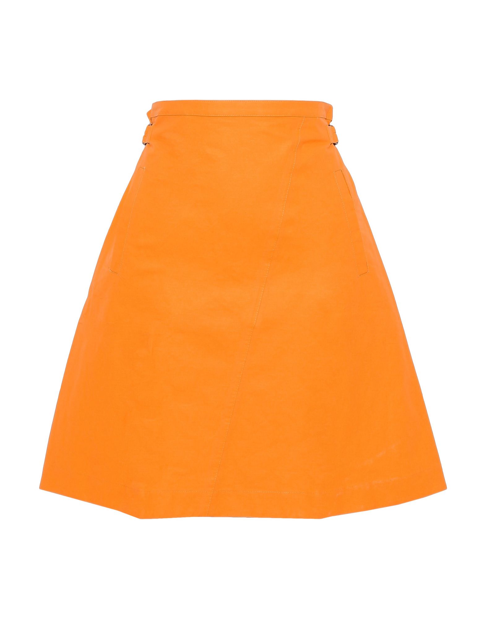 Юбка до колена  - Оранжевый цвет