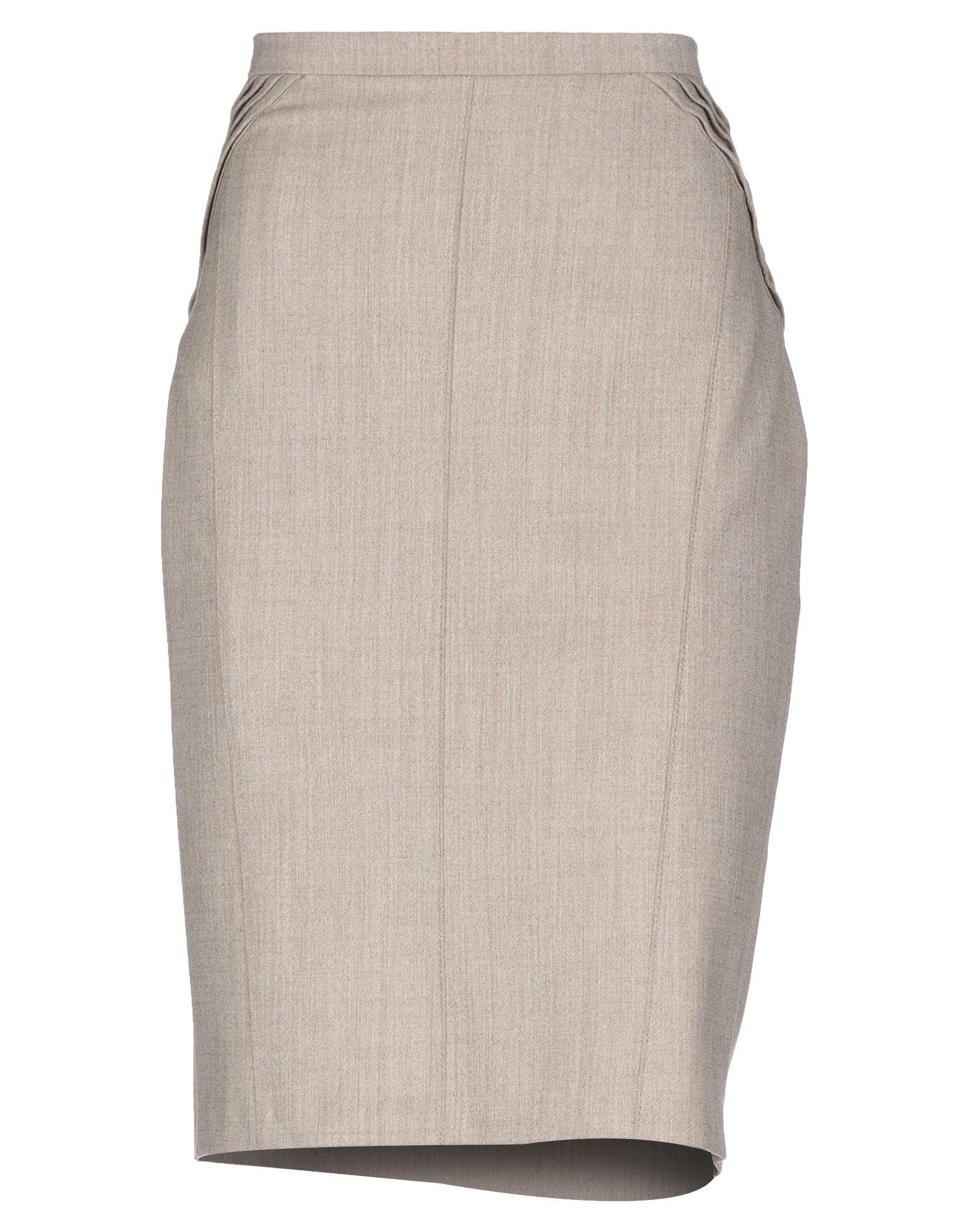 Юбка до колена  - Бежевый,Серый цвет