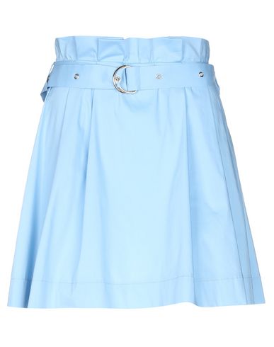Woman Mini skirt Sky blue Size 6 Cotton, Polyamide, Elastane