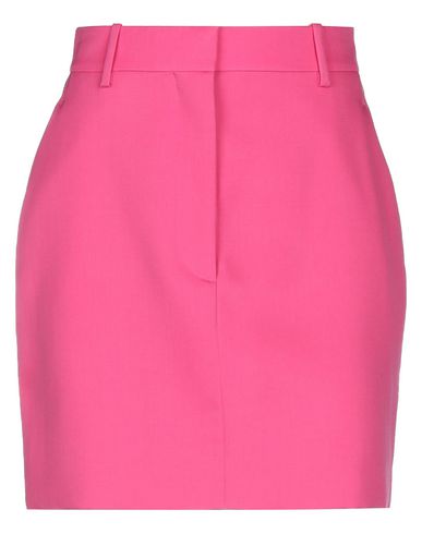 Woman Mini skirt Fuchsia Size 12 Wool