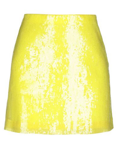 Woman Midi skirt Light green Size 4 Polyamide, Metallic fiber