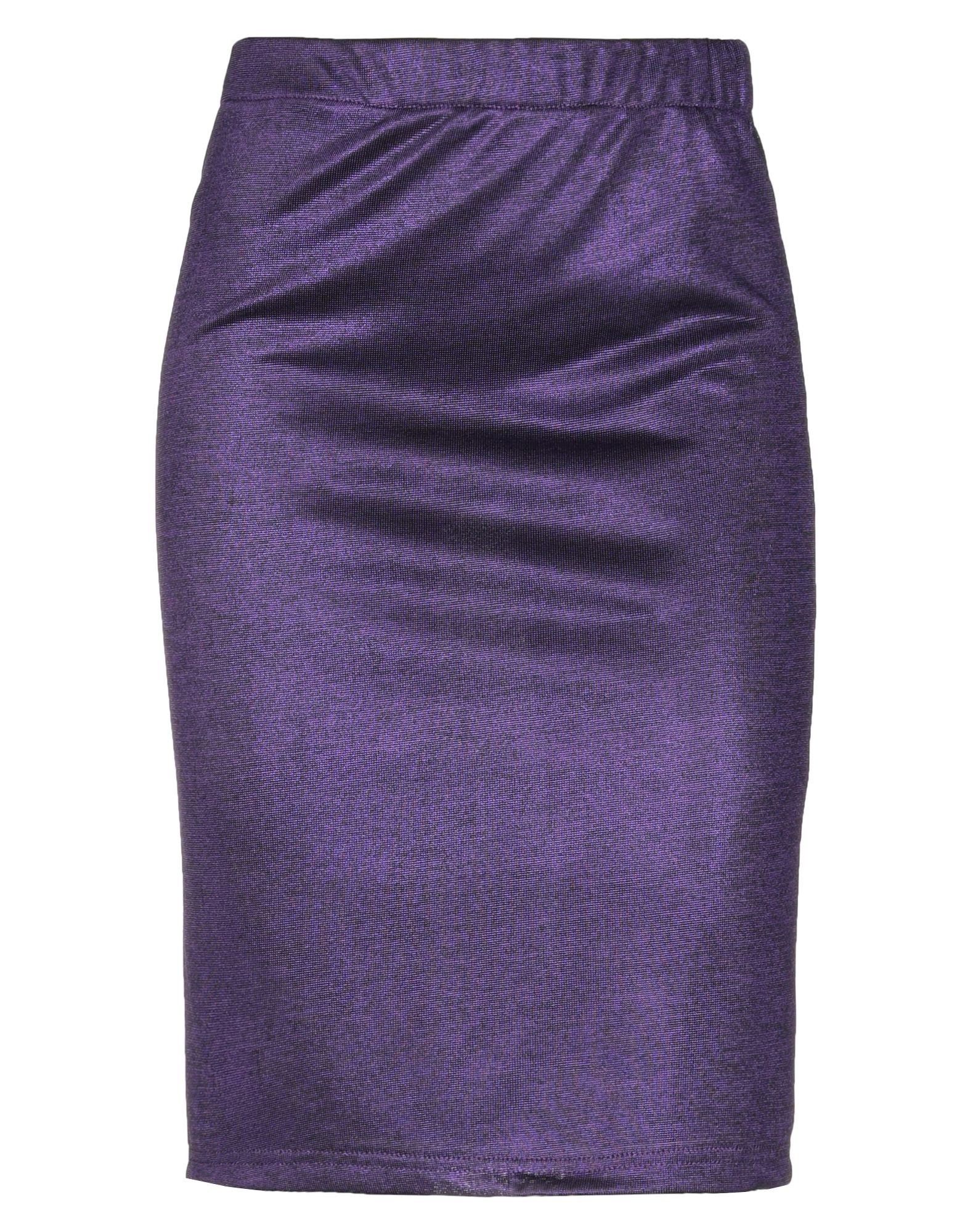 Юбка до колена  - Фиолетовый цвет