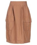 STEFANO MORTARI Damen Knielanger Rock Farbe Braun Gr��e 3