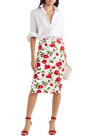 michael kors floral pencil skirt