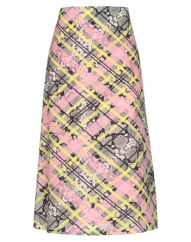 Woman Maxi skirt Yellow Size 4 Polyester