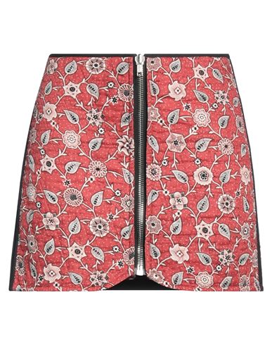 Isabel Marant Étoile Woman Mini Skirt Brick Red Size 8 Linen