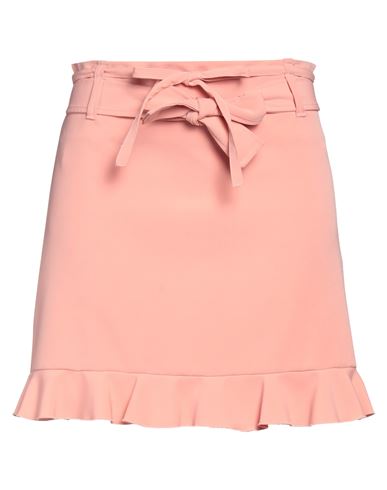Denny Rose Woman Mini Skirt Blush Size 12 Polyester, Elastane In Pink