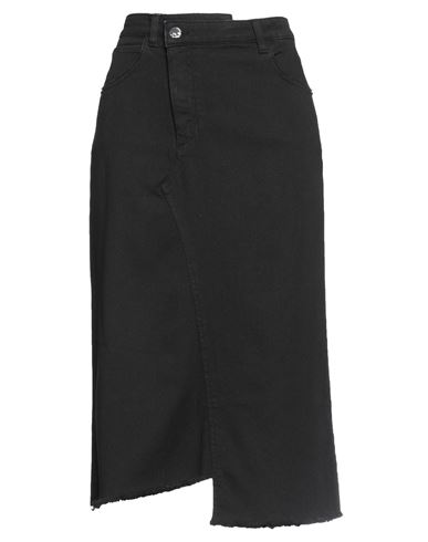 Kaos Jeans Woman Denim Skirt Black Size M Cotton, Elastane