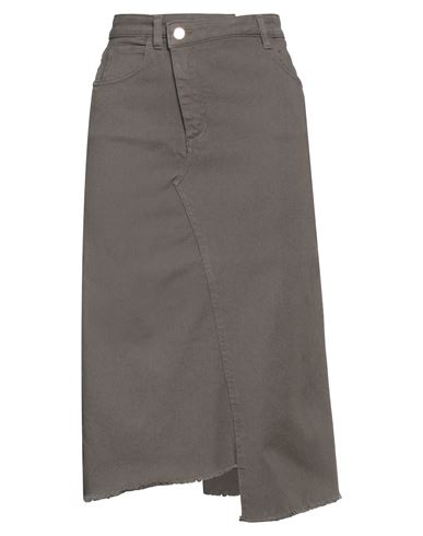 Kaos Jeans Woman Denim Skirt Khaki Size M Cotton, Elastane In Beige