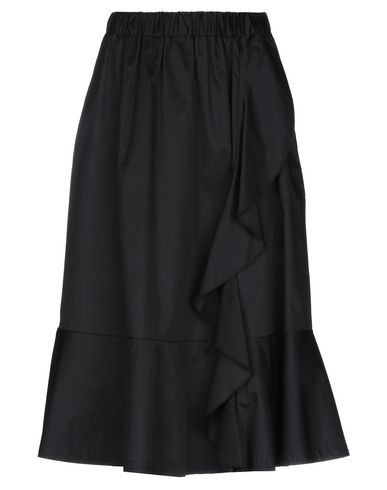 Kaos Jeans Woman Midi Skirt Black Size 2 Cotton