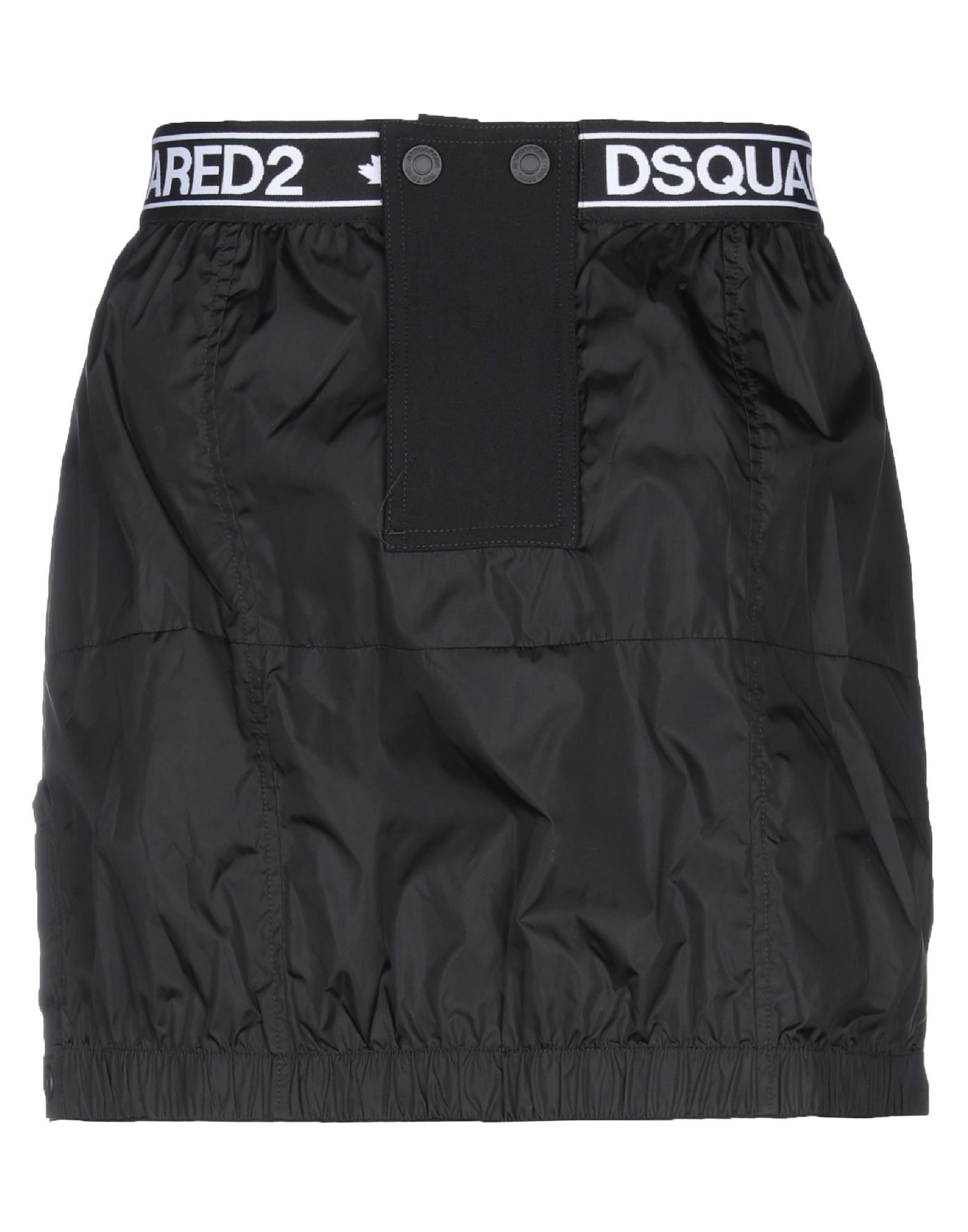 《セール開催中》DSQUARED2 レディース ミニスカート ブラック 36 ナイロン 100% / ポリウレタン / バージンウール / レーヨン / ポリエステル