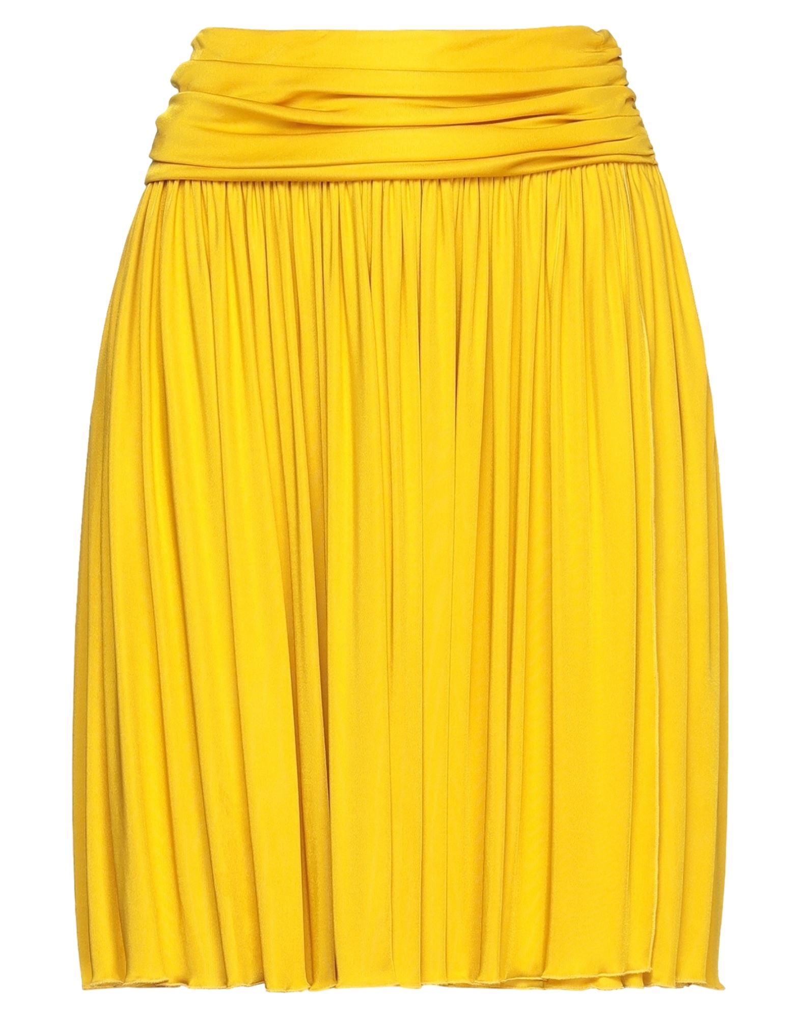 Moschino Midi Skirts In Yellow