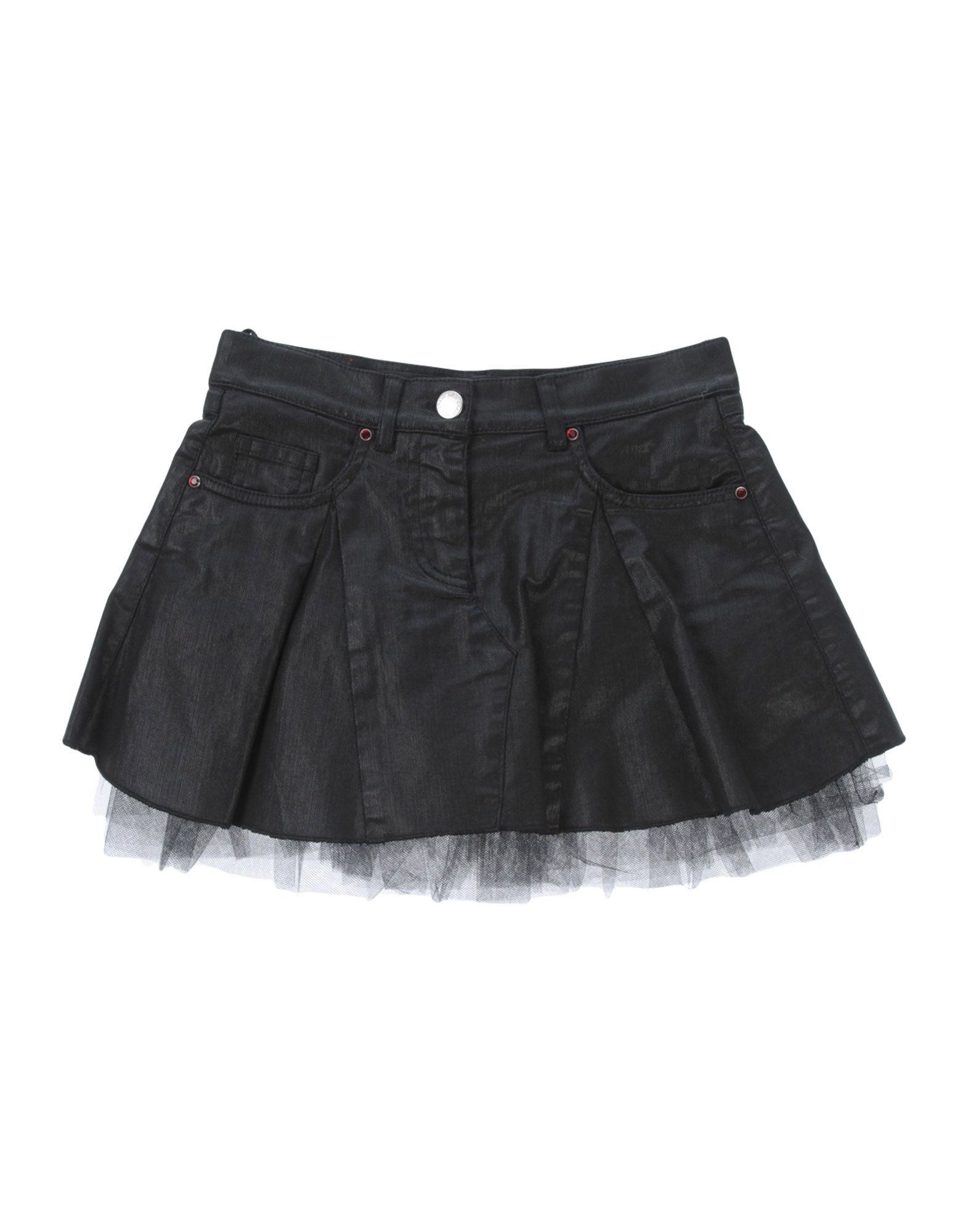 Miss Grant Kids' Denim Skirts In Black | ModeSens
