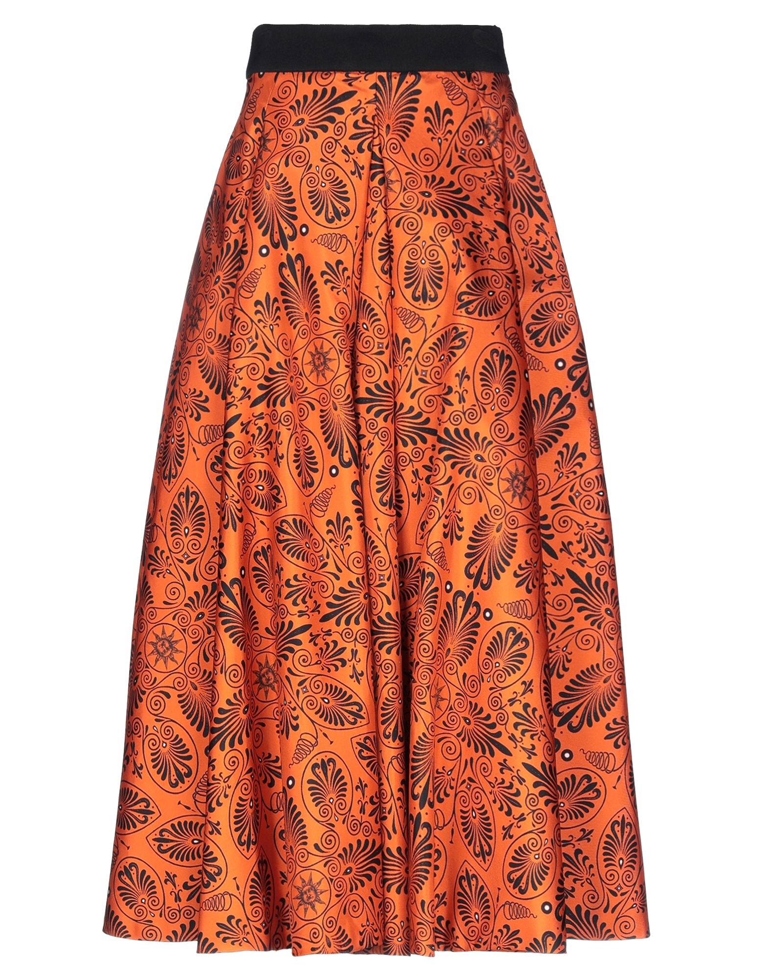Fausto Puglisi Midi Skirts In Orange