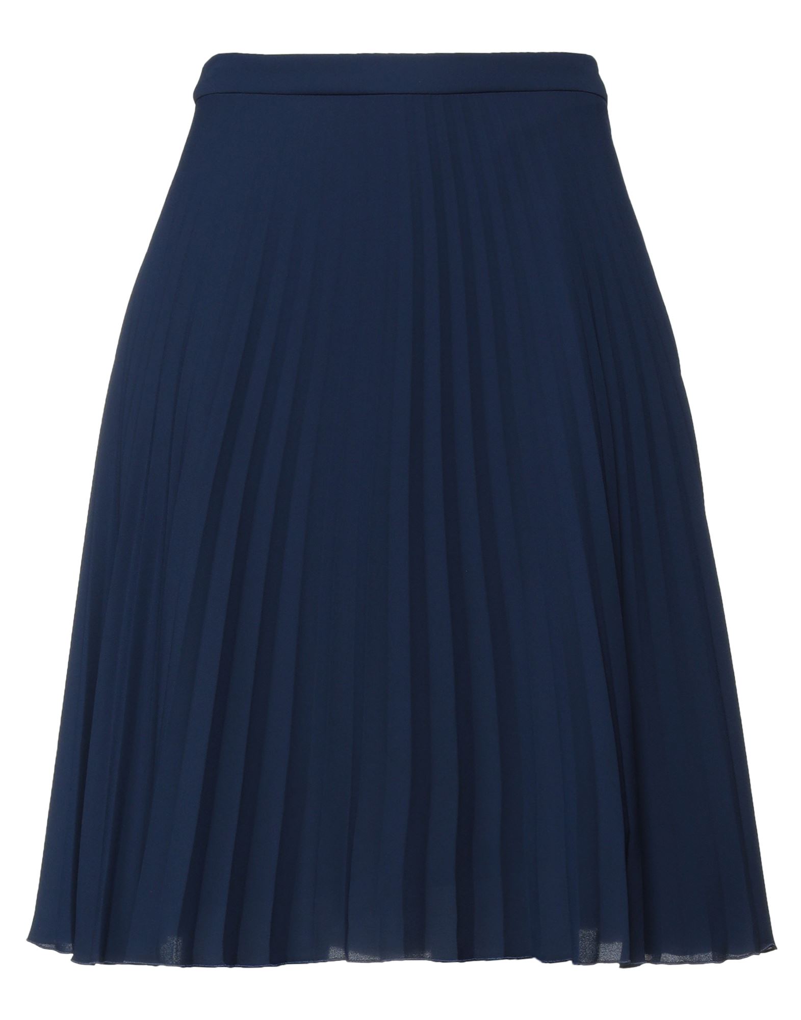 Dondup Midi Skirts In Dark Blue