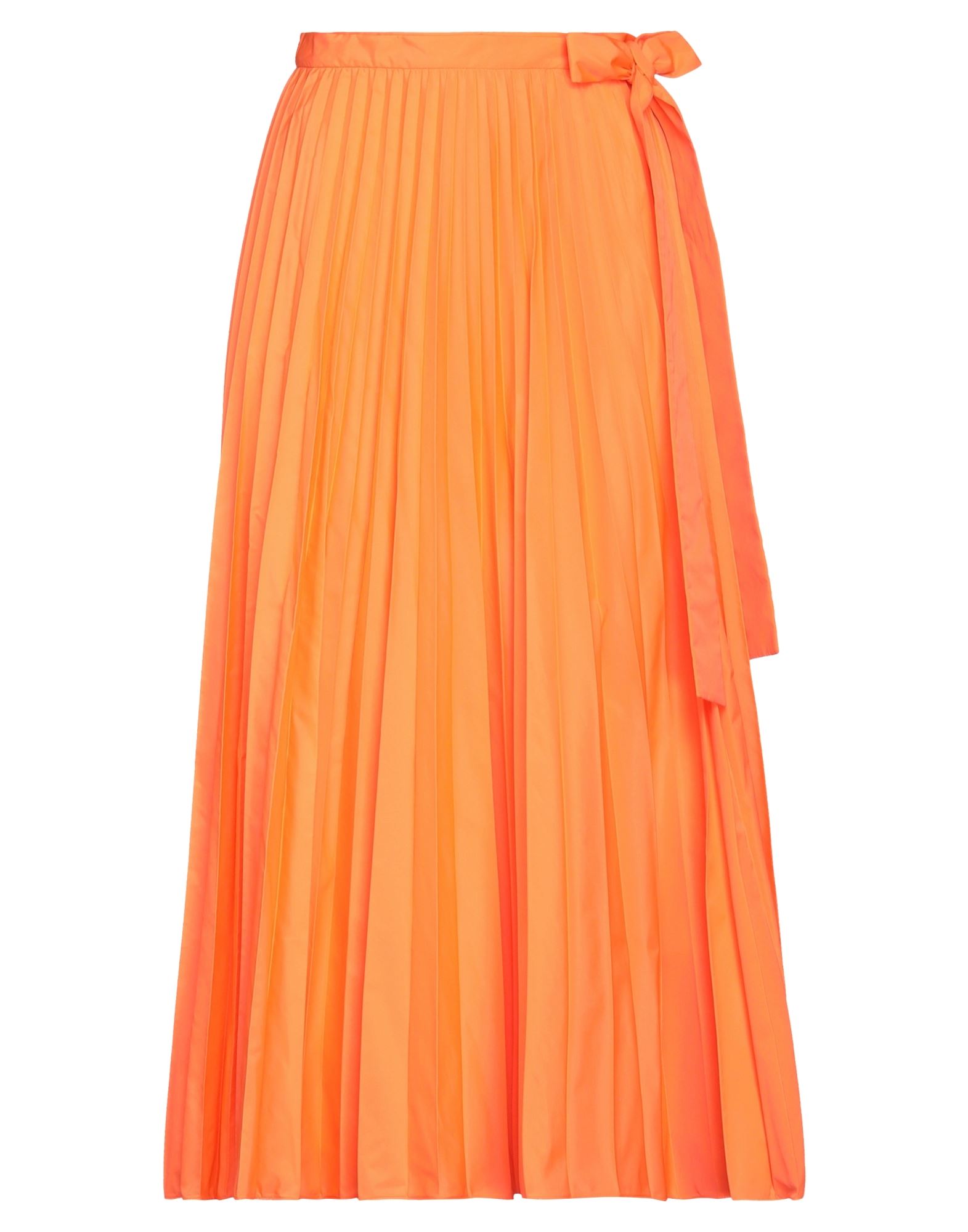 Valentino Midi Skirts In Orange