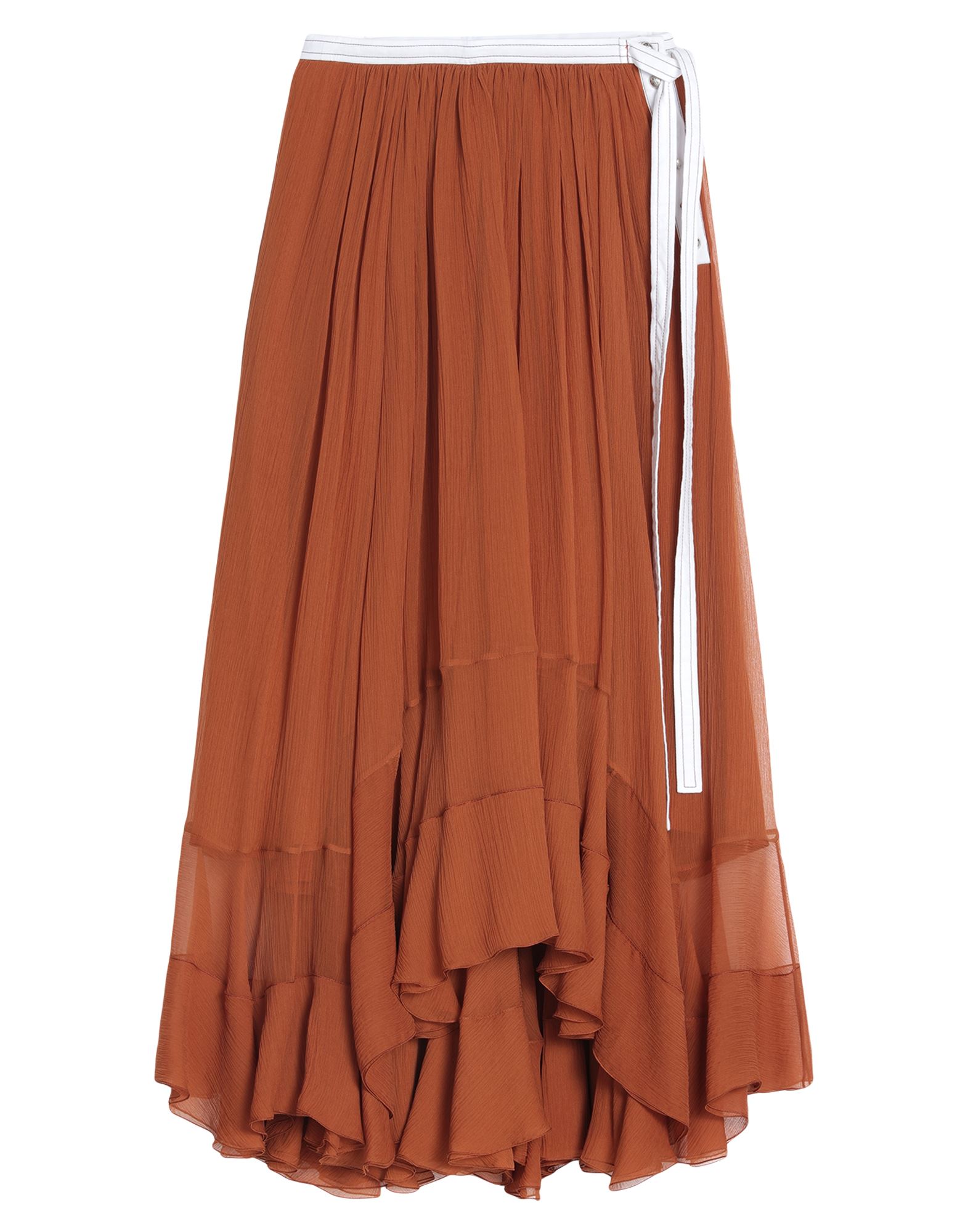 Chloé Midi Skirts In Tan