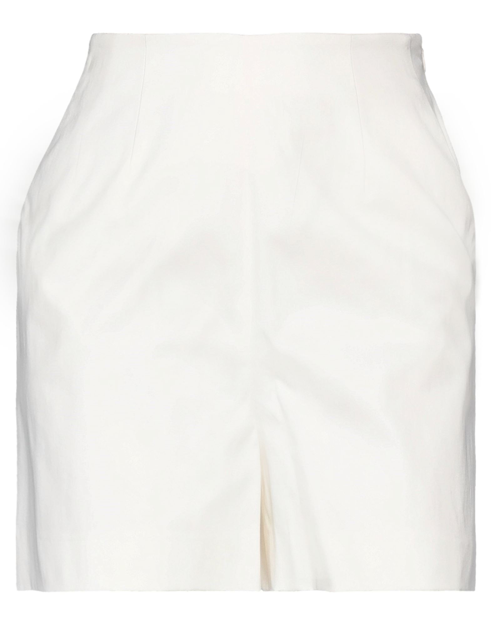 Shop L'autre Chose L' Autre Chose Woman Shorts & Bermuda Shorts White Size 2 Cotton, Elastane