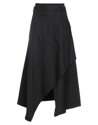 Pierantonio Gaspari Woman Midi Skirt Black Size 12 Cotton, Elastane