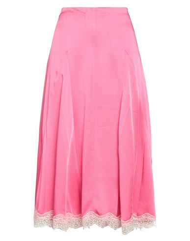 Semicouture Woman Midi Skirt Fuchsia Size 4 Acetate, Viscose, Polyamide In Pink