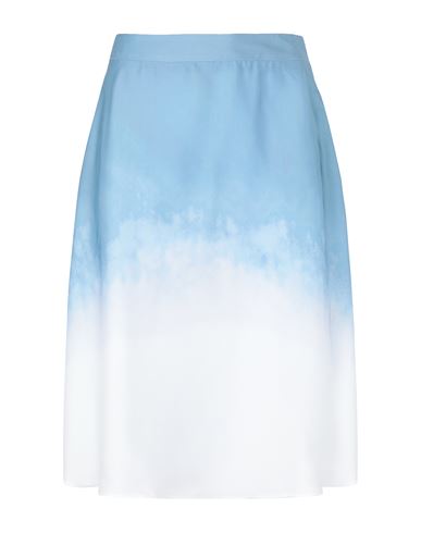 Woman Midi skirt Light green Size 6 Polyester, Cotton, Elastane