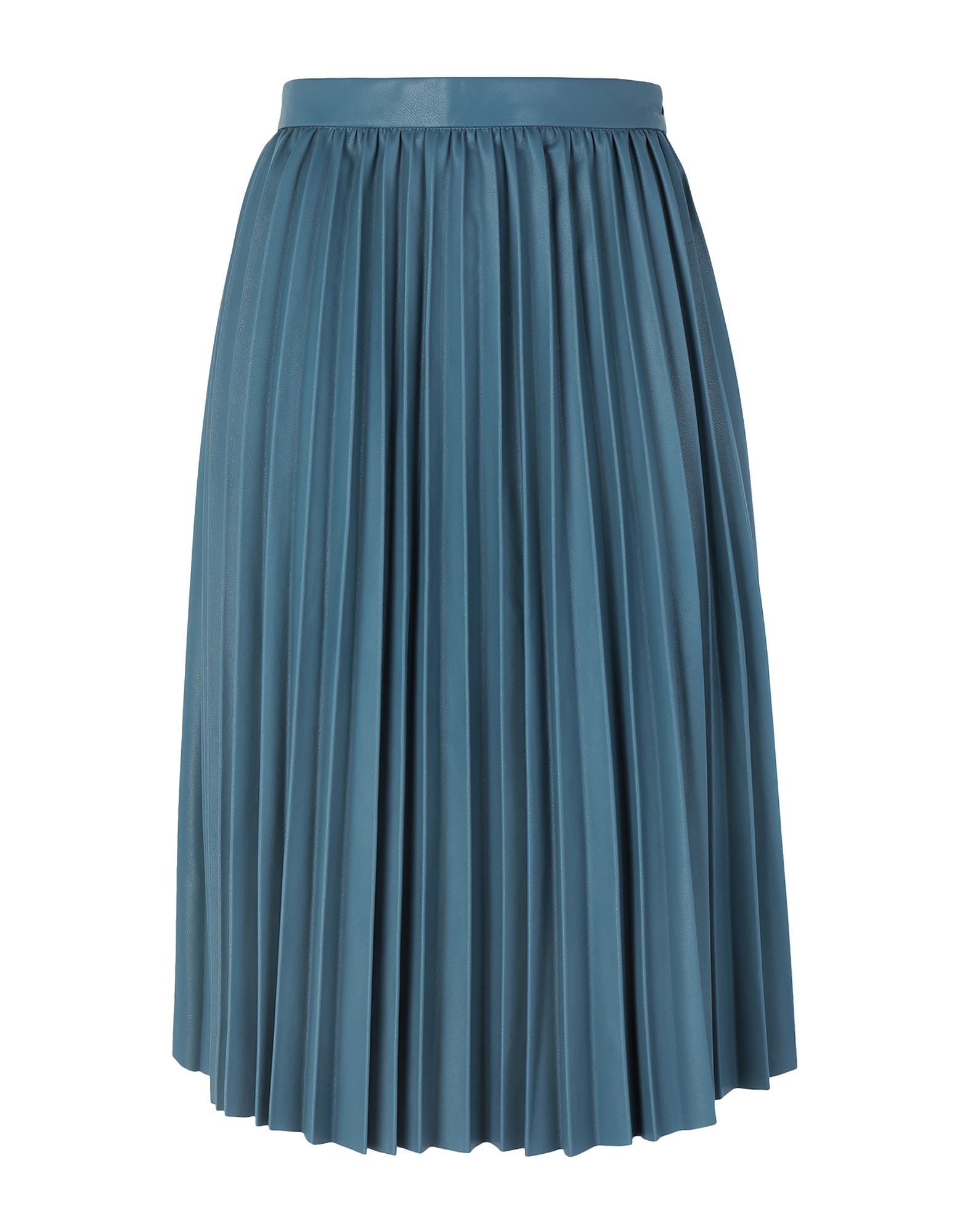 《セール開催中》8 by YOOX レディース ミディスカート ディープジェード 38 ポリエステル 50% / ポリウレタン 50% PLEATED SKIRT