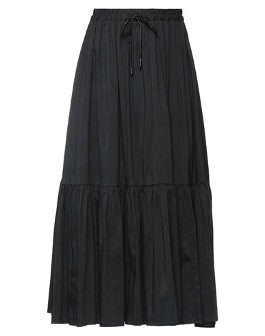 Momoní Woman Midi Skirt Black Size 2 Cotton, Silk
