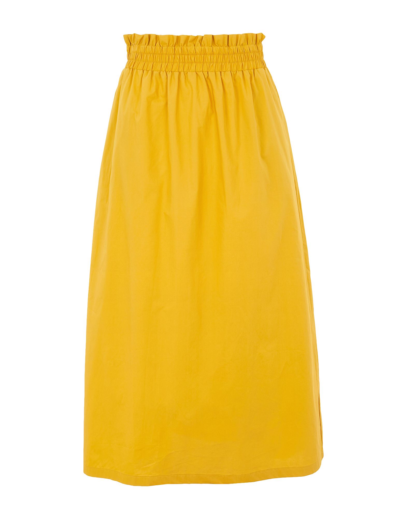 8 By Yoox Midi Skirts In Yellow