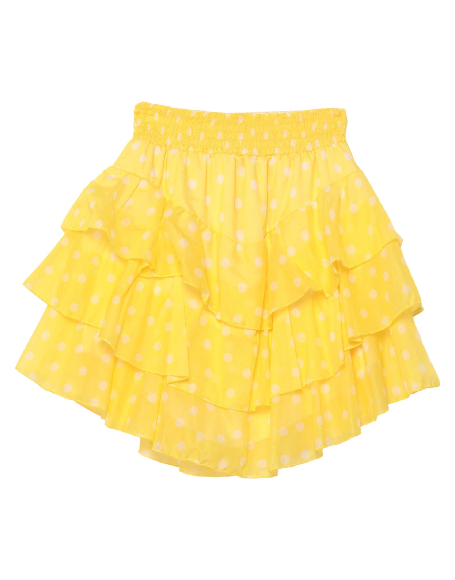 Souvenir Knee Length Skirts In Yellow