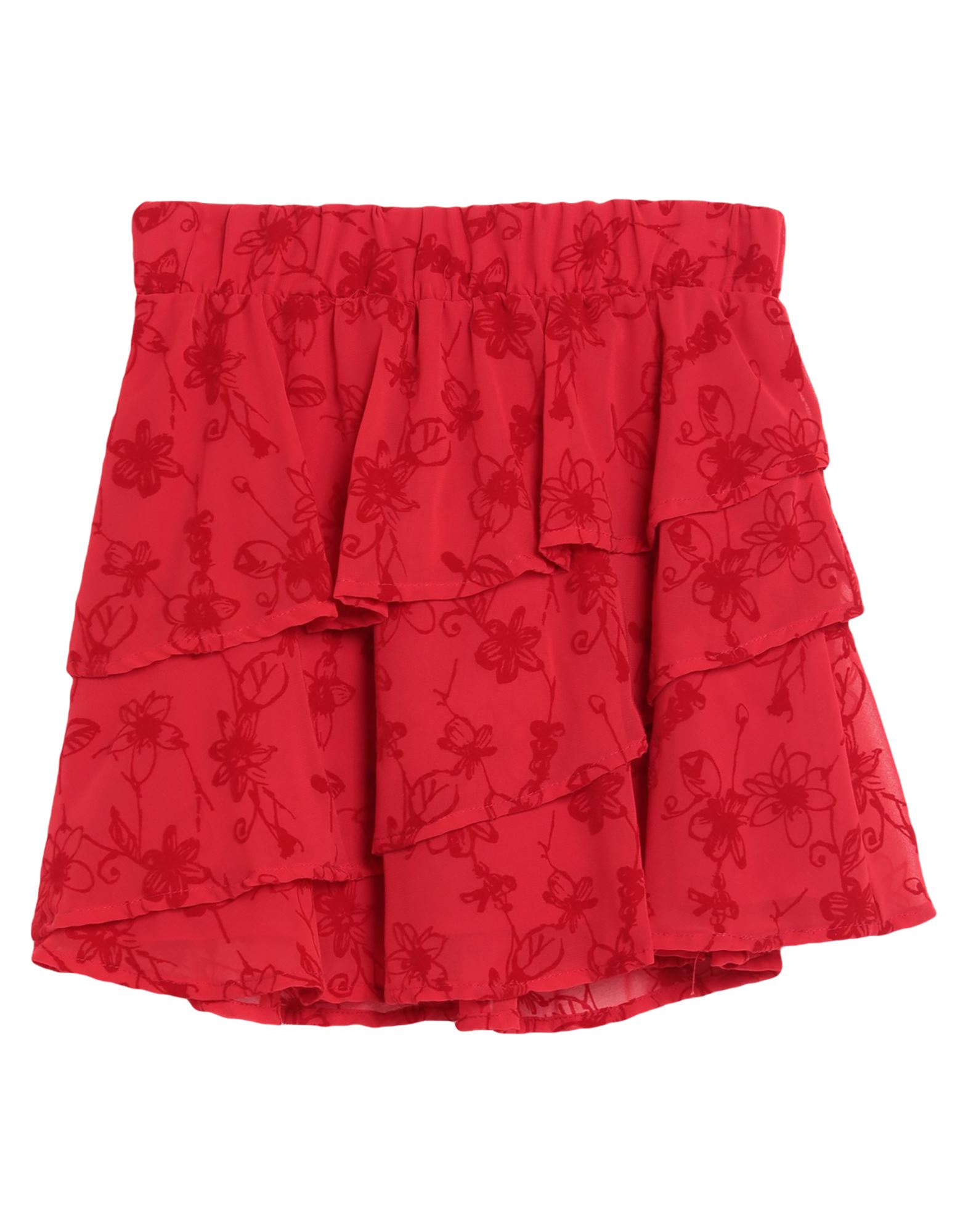 Soallure Mini Skirts In Red