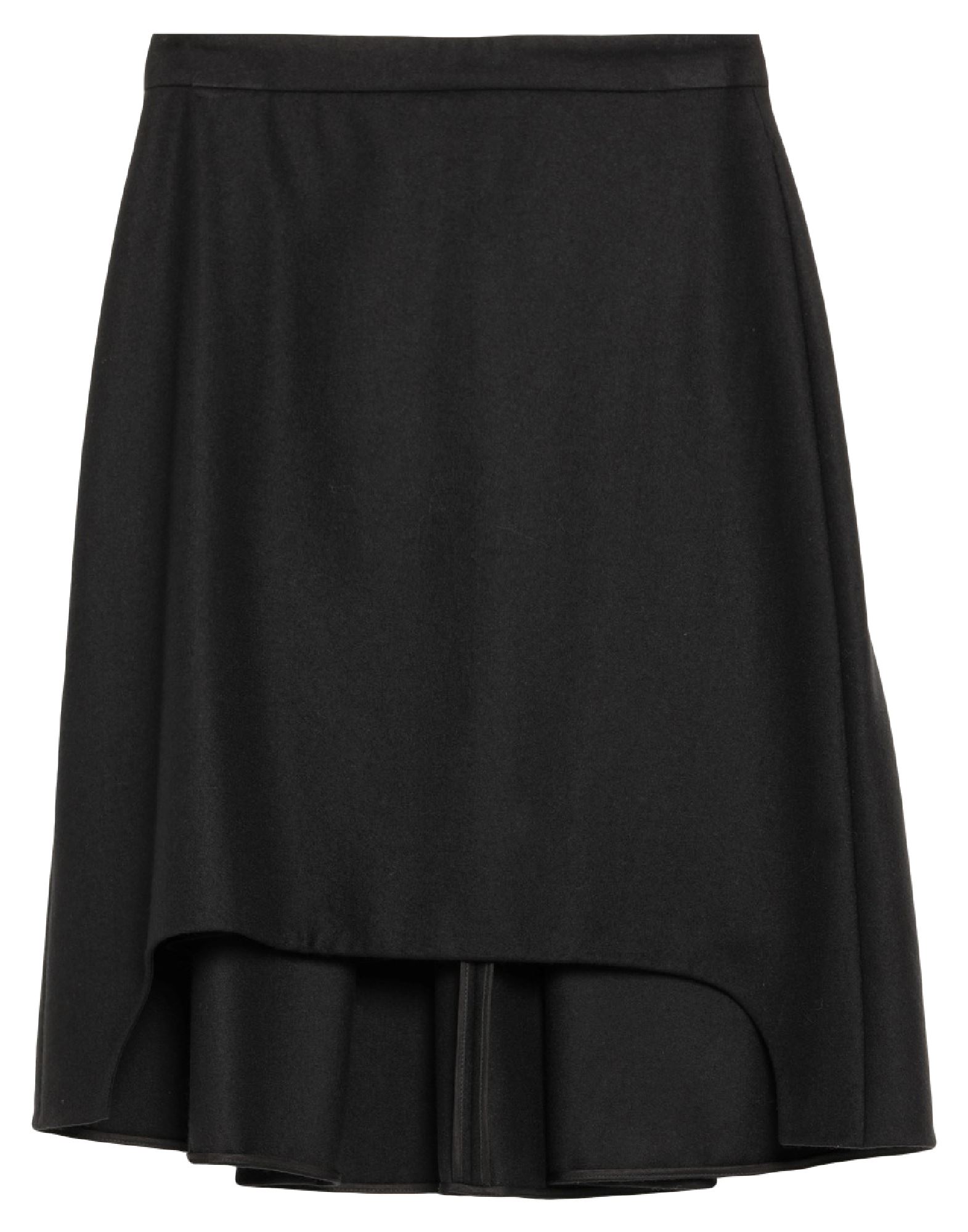 Alexander Mcqueen Midi Skirts In Black