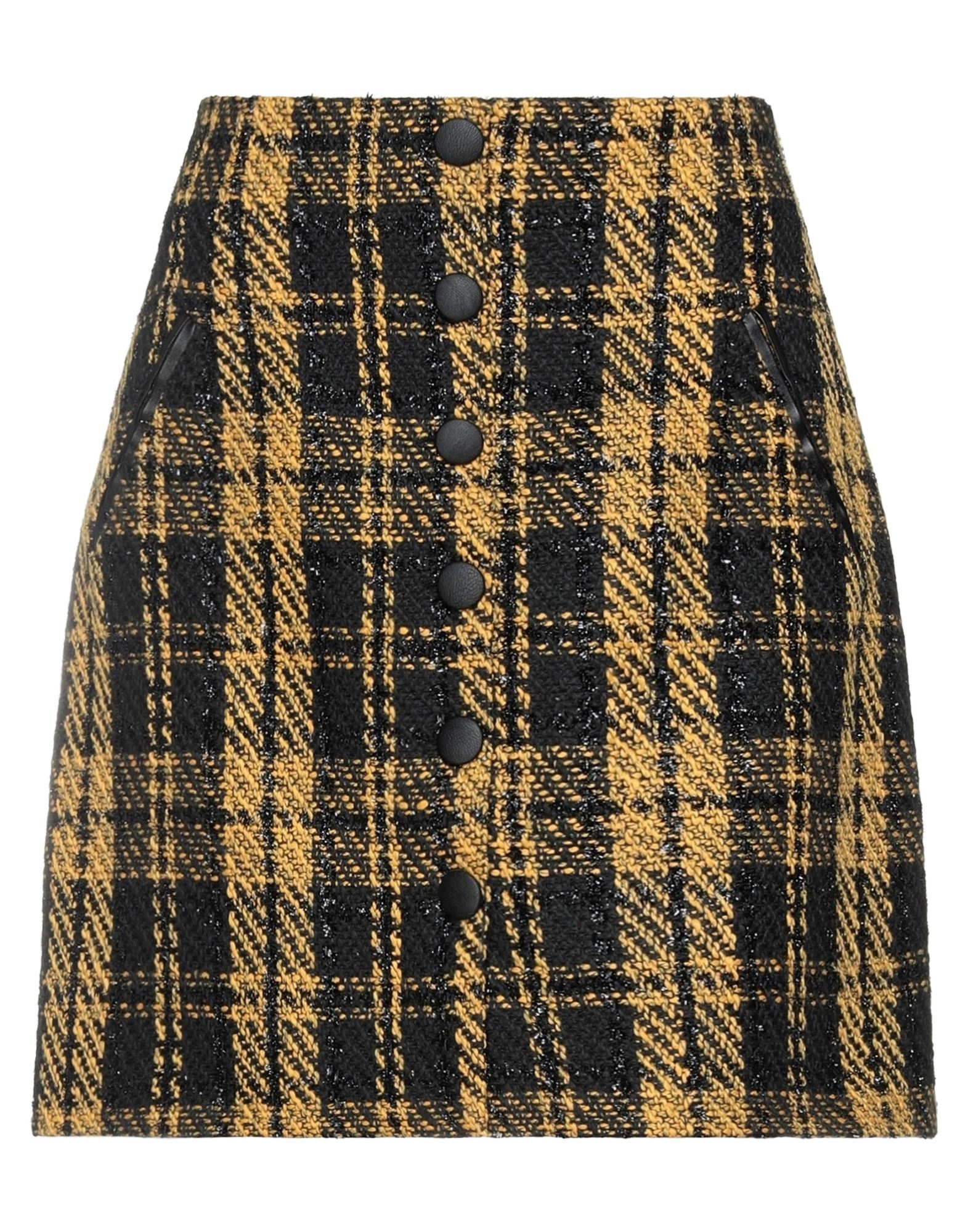 Access Fashion Midi Skirts In Yellow
