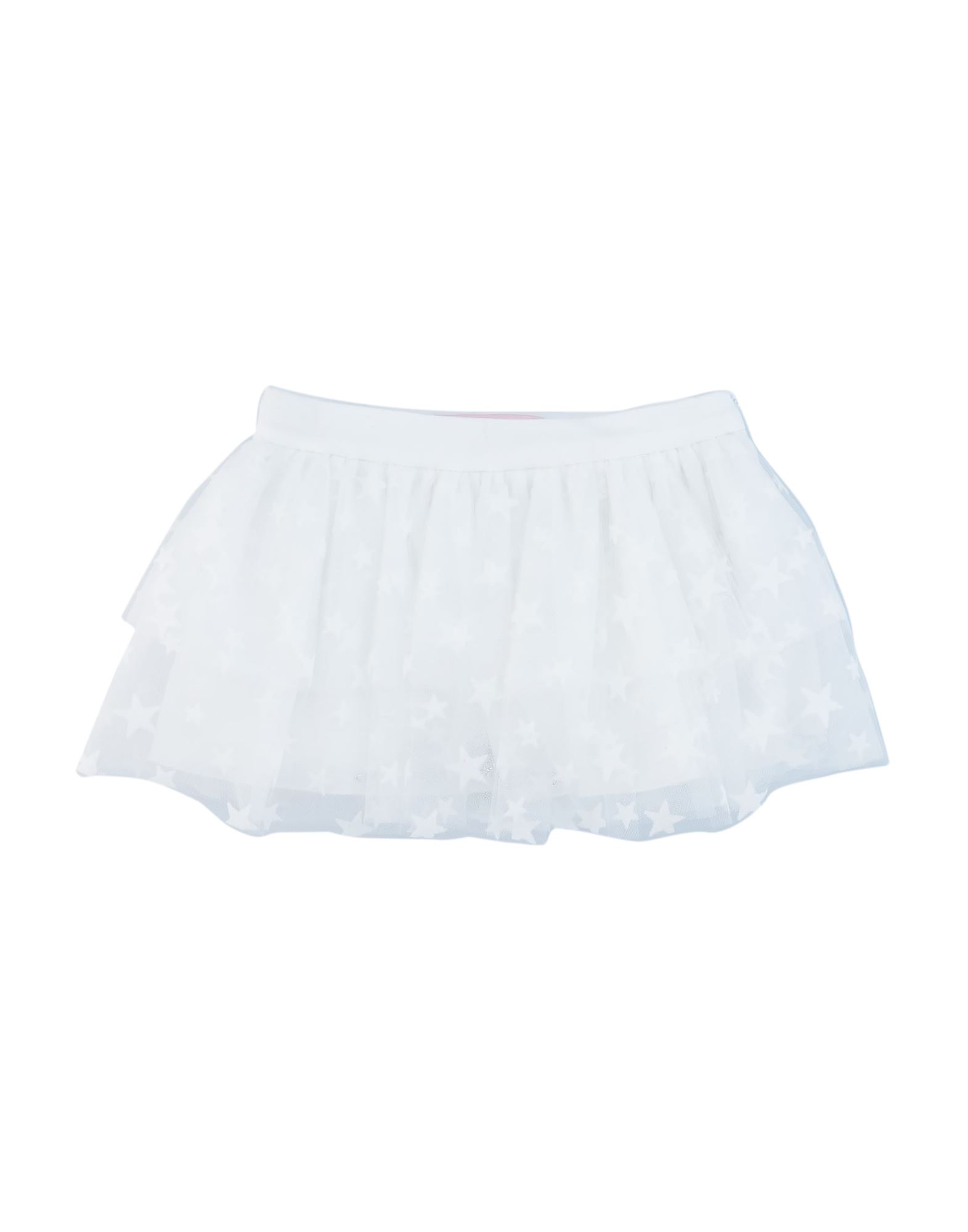 ＜YOOX＞ MISS BLUMARINE ガールズ 0-24 ヶ月 キッズスカート ホワイト 3 PES - ポリエーテルサルフォン 100%画像