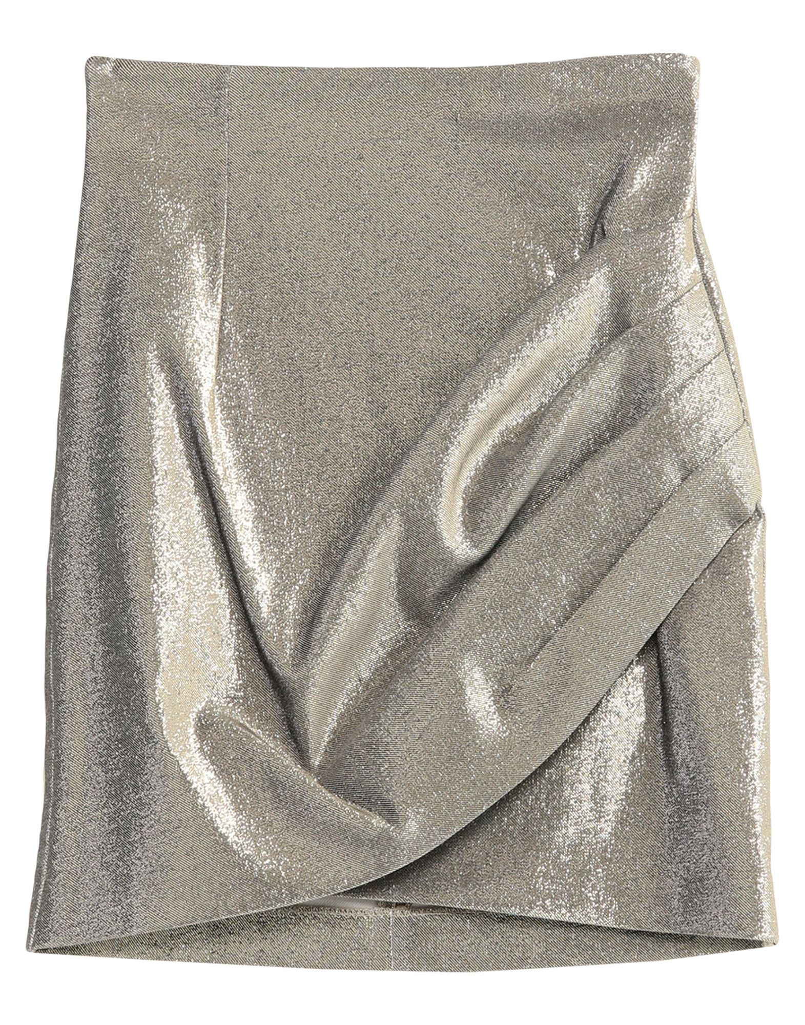 Space Simona Corsellini Mini Skirts In Gold