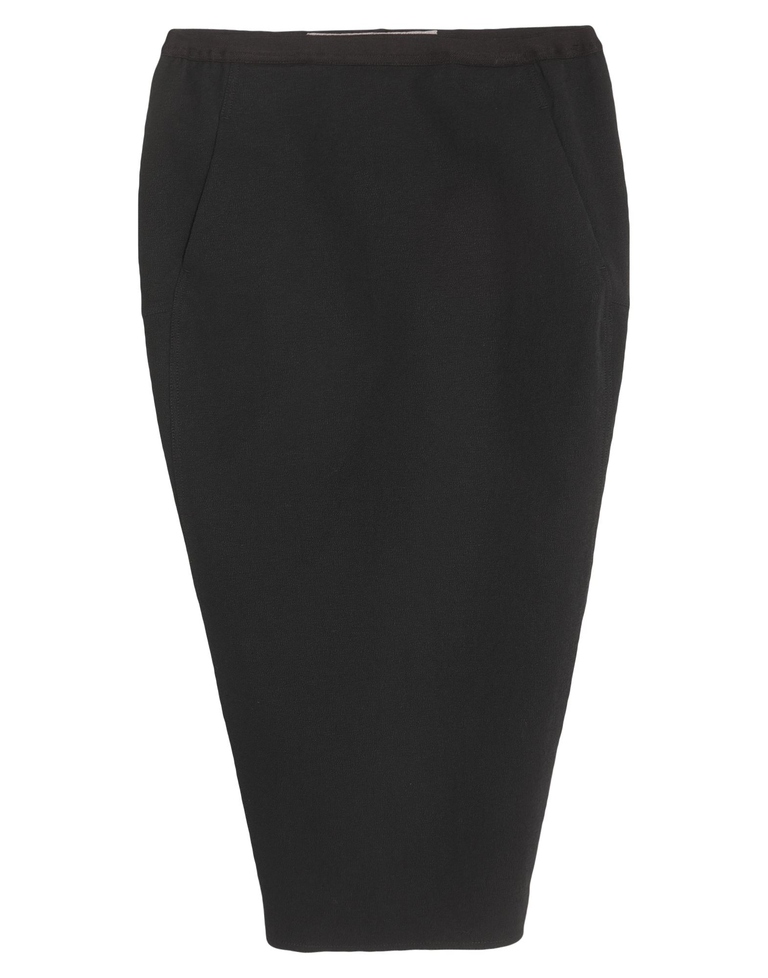 Rick Owens Midi Skirts In Black