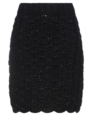Woman Midi skirt Black Size 6 Polyester, Elastane