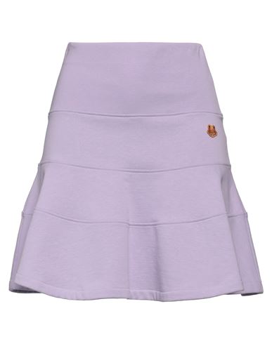 Shop Kenzo Woman Mini Skirt Lilac Size Xs Cotton, Elastane In Purple