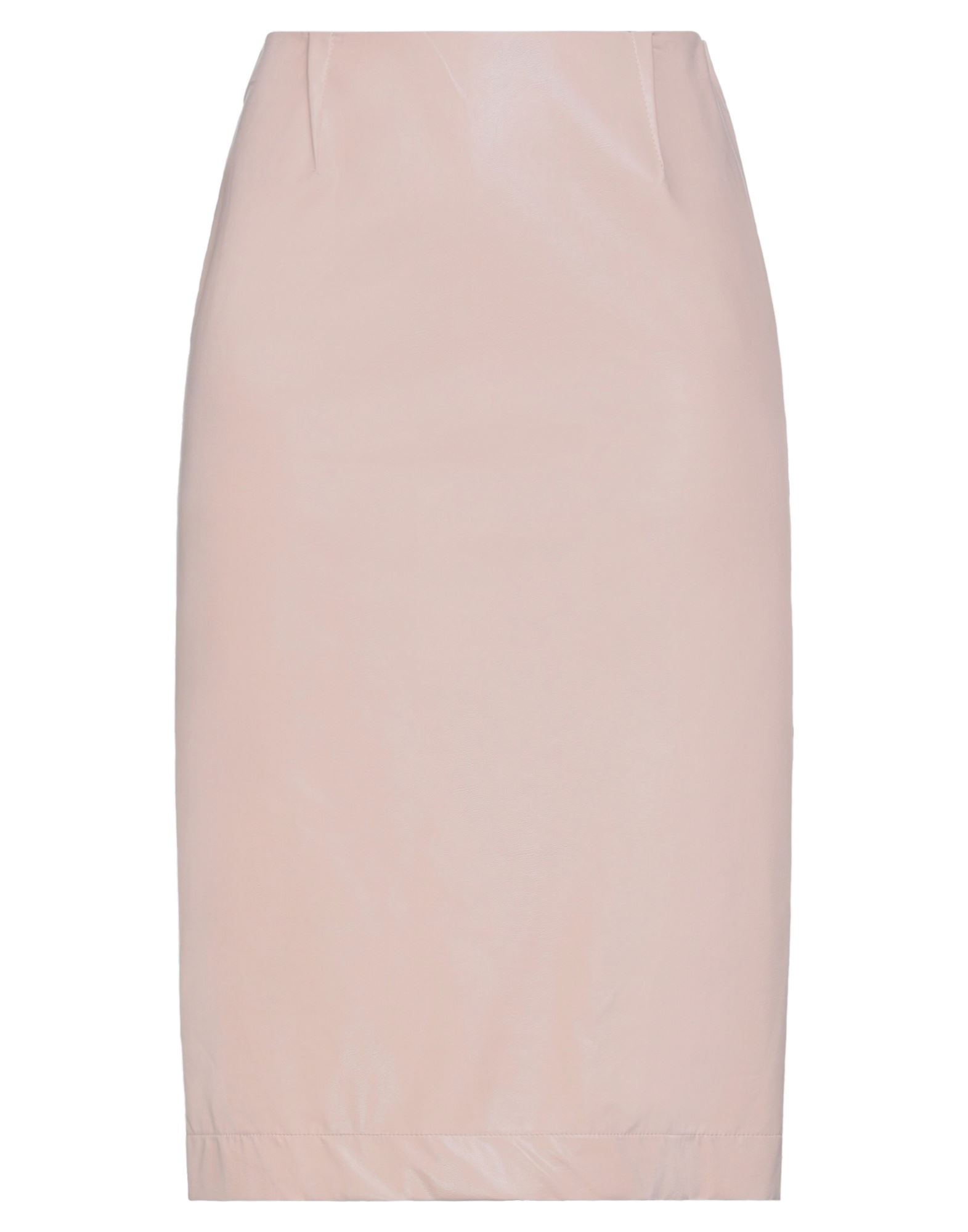 Merci .., Woman Midi Skirt Blush Size Xs Polyurethane, Viscose In Pink