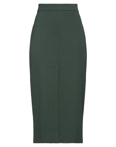 Liviana Conti Woman Midi Skirt Dark Green Size 6 Viscose, Polyamide, Elastane