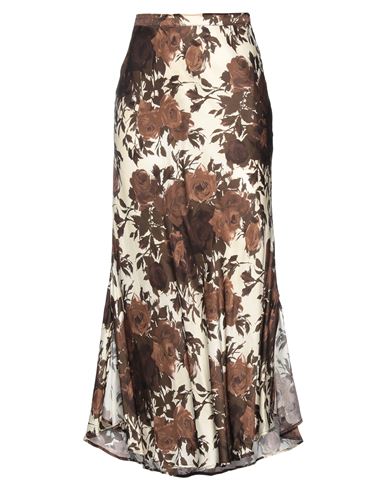 Tessa . Woman Long Skirt Cocoa Size 6 Viscose In Brown